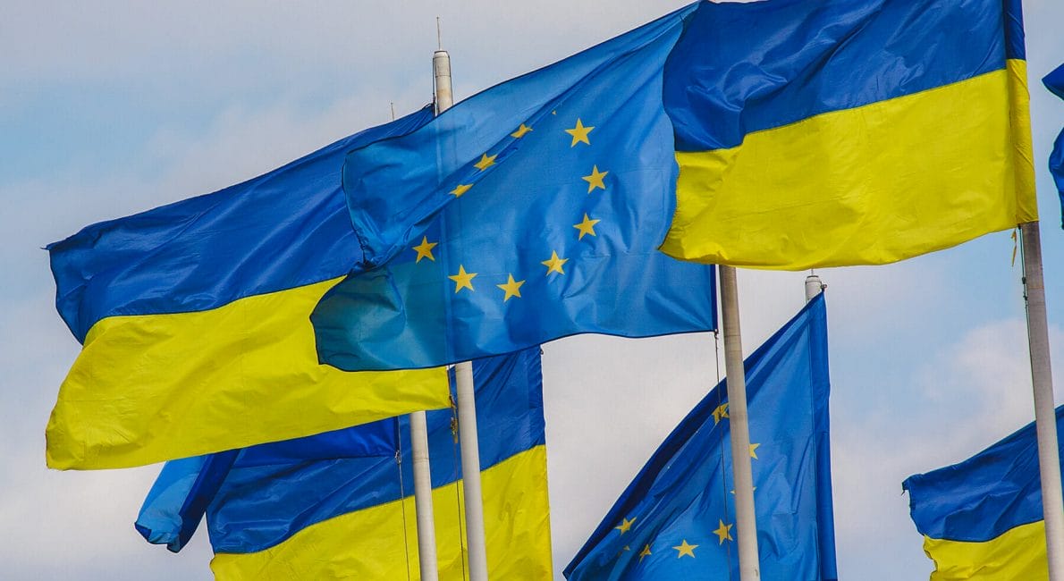 Ukraine EU flag