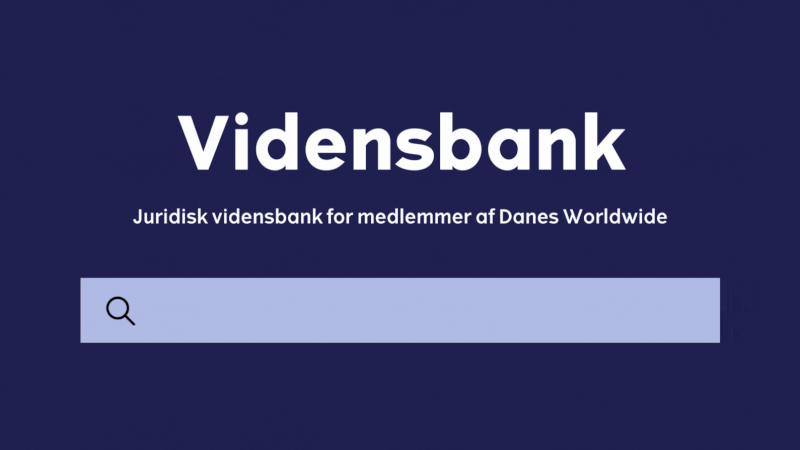 Danes Worldwides juridiske vidensbank for medlemmer