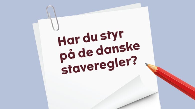 Test dansk stavning quiz