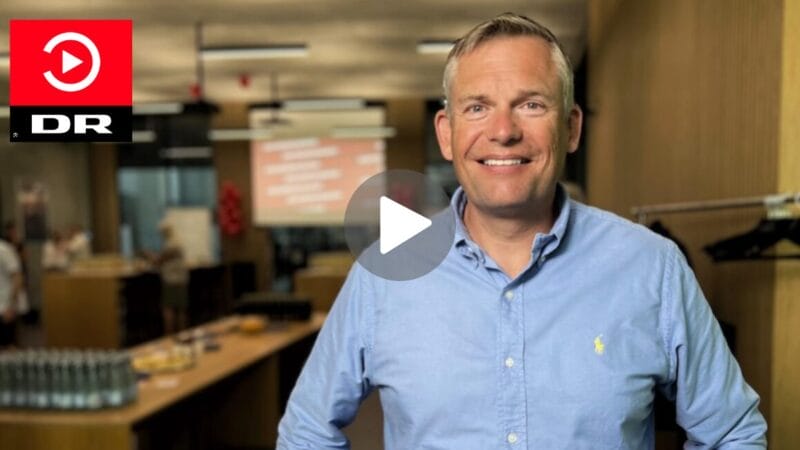 Andreas Mogensen, Årets Verdensdansker 2025, interviewes til DR TV.